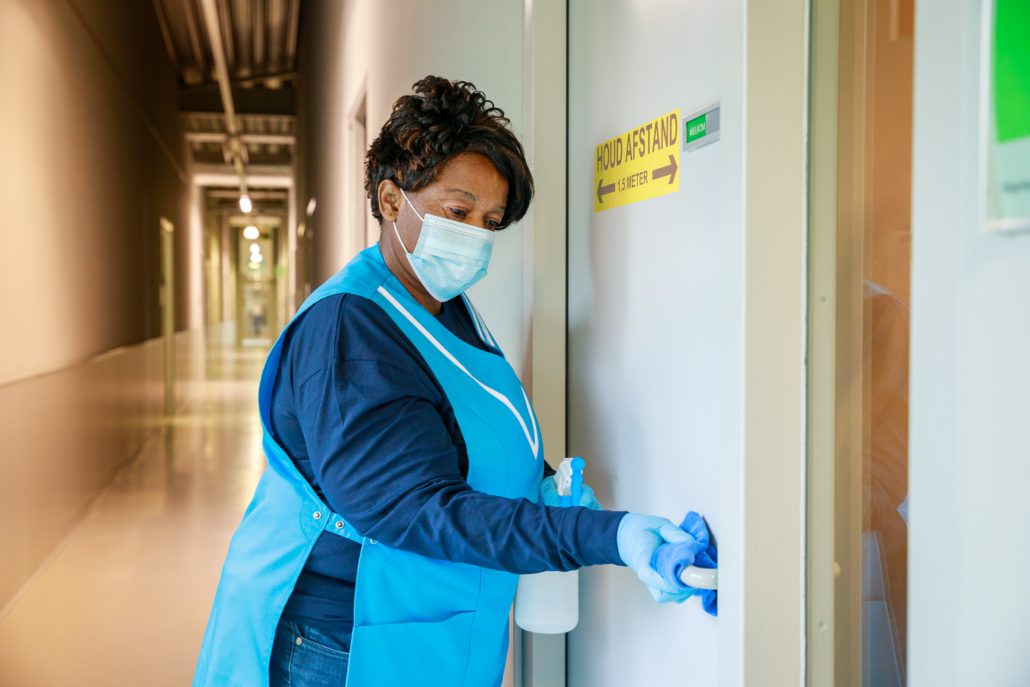 Schoonmaken in coronatijd