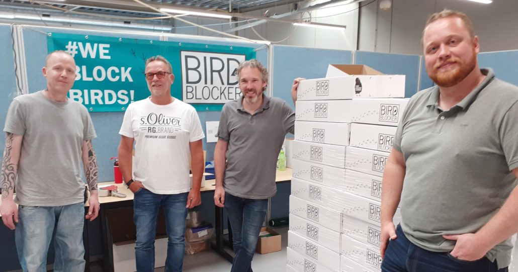 samenwerking met BirdBlocker